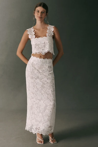 Hansen & Gretel Flora Lace Top and Maxi Skirt Set