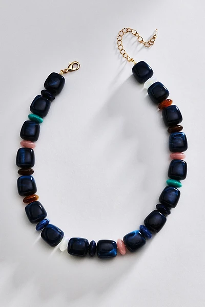 By Anthropologie Resin Beaded Necklace