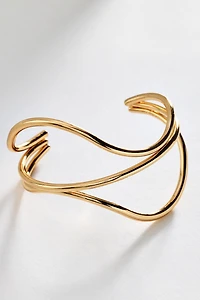 By Anthropologie Wavy Cuff Bracelet