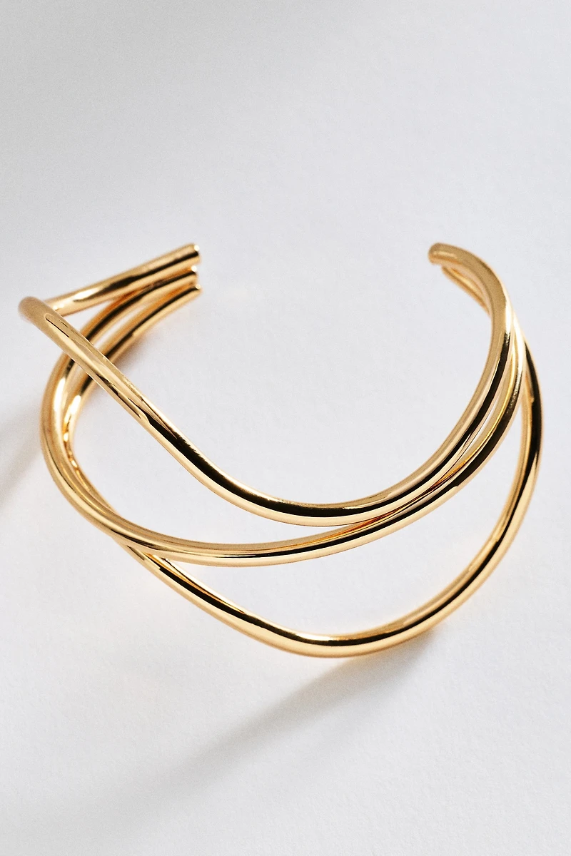 By Anthropologie Wavy Cuff Bracelet