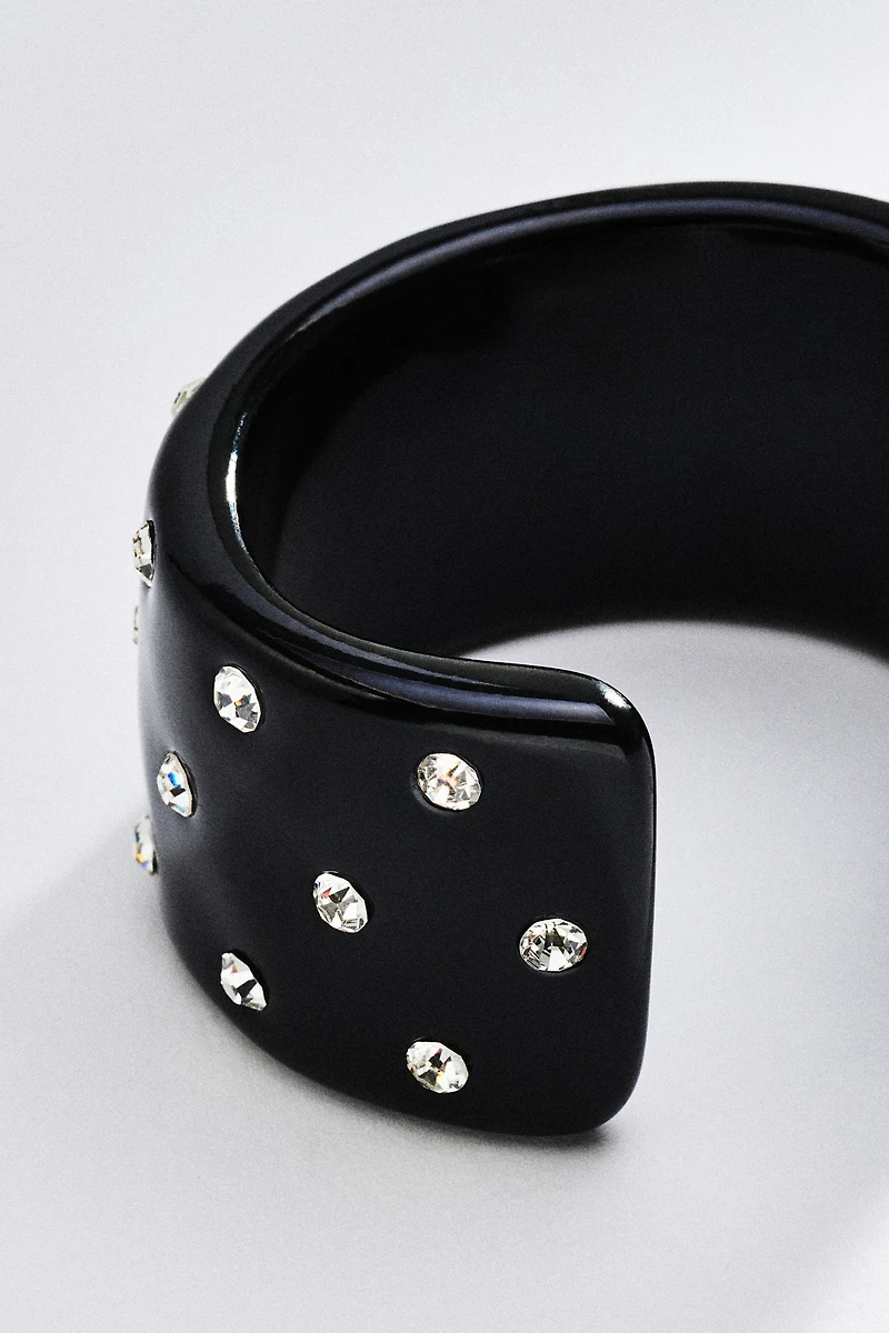 Studded Resin Cuff Bracelet