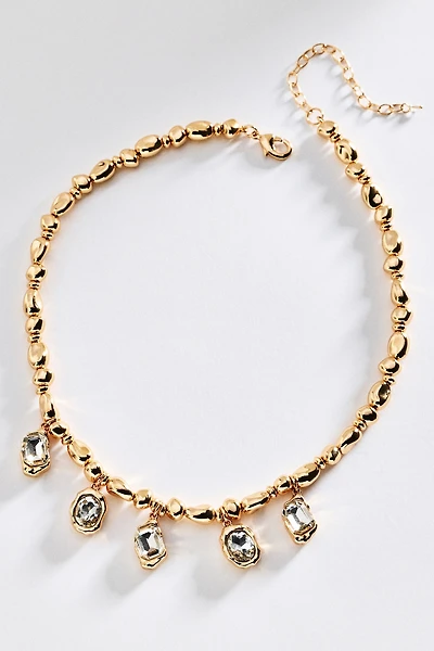 By Anthropologie Organic Crystal Drop Necklace