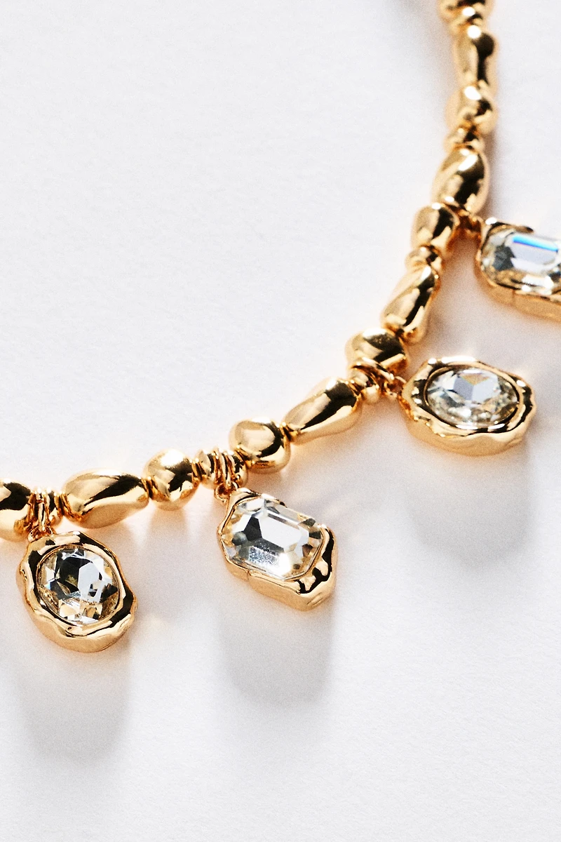 By Anthropologie Organic Crystal Drop Necklace