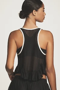 Daily Practice by Anthropologie Lace Basketball Tank Top