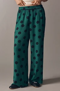 Maeve The Brooklin Printed Wide-Leg Pull-On Pants