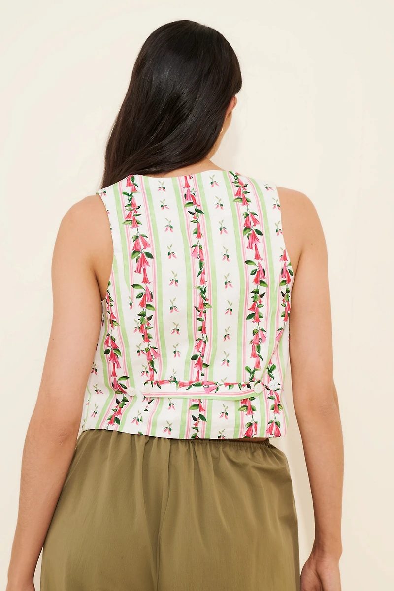 Rachel Antonoff Linen Blend Barry Vest