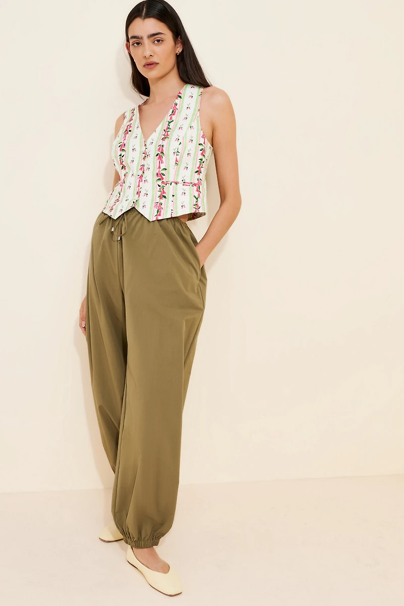 Rachel Antonoff Linen Blend Barry Vest