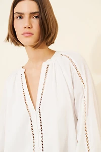 Petal & Pup Hart Long Sleeve Linen Blend Mini Dress