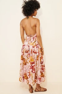 FARM Rio Nautical Wonder Strappy Maxi Dress