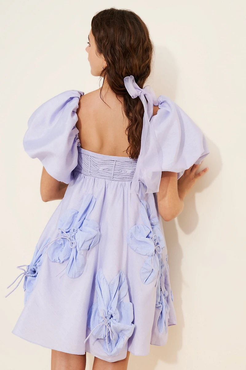 Let Me Be Puff Sleeve Floral Mini Dress
