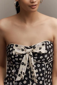 Maeve Strapless Bow-Front Swing Mini Dress