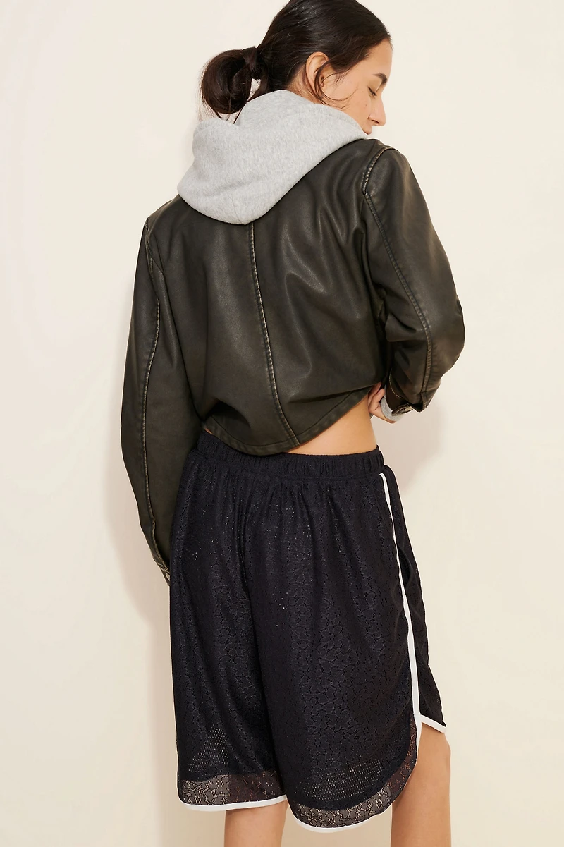 Daily Practice by Anthropologie Lace Basketball Shorts