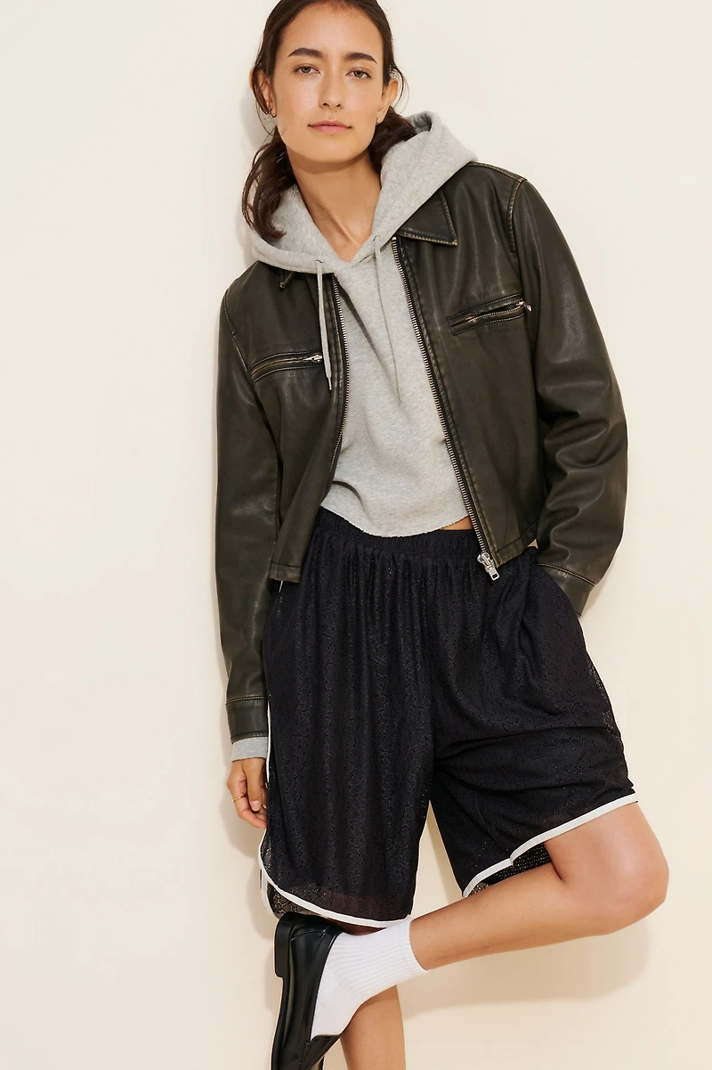Daily Practice by Anthropologie Lace Basketball Shorts