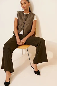See U Soon Satin Quilted Vest