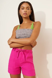 Madewell Linen Pull-On Drawstring Shorts