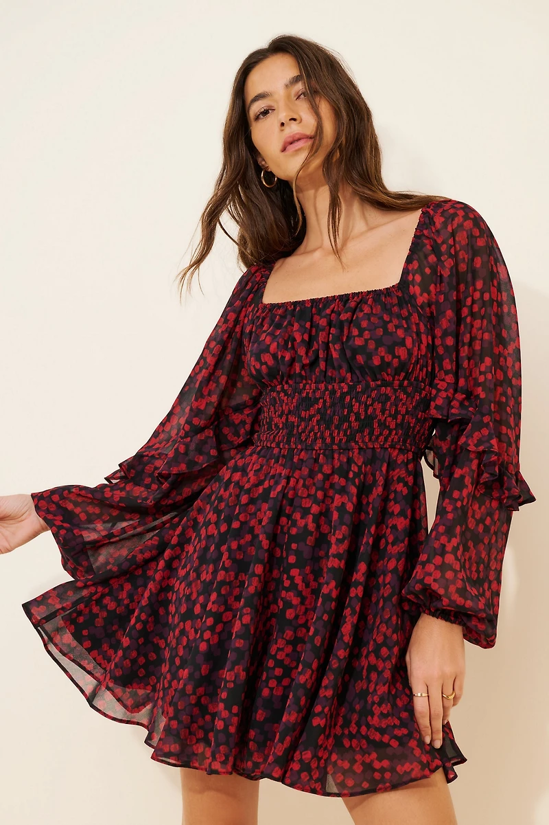 Hutch Square Neck Smocked Romper