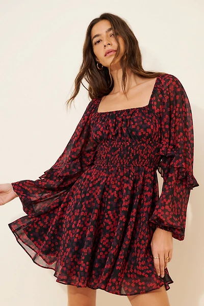 Hutch Square Neck Smocked Romper
