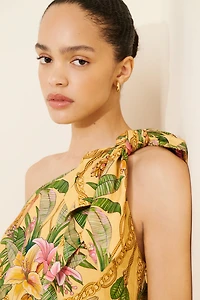FARM Rio Tropical Paradise One Shoulder Maxi Dress
