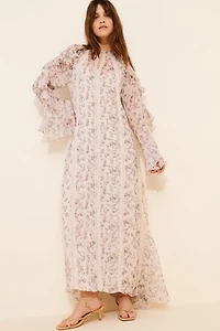 Let Me Be Long Sleeve Floral Maxi Dress
