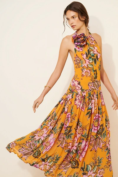 FARM Rio Wonderful Bouquet Maxi Dress