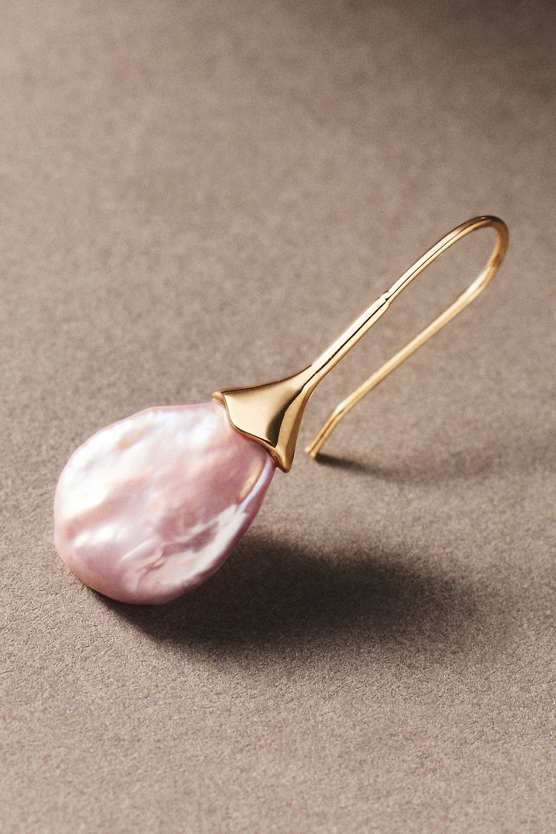 By Anthropologie Pearl-Tipped Drop Earrings