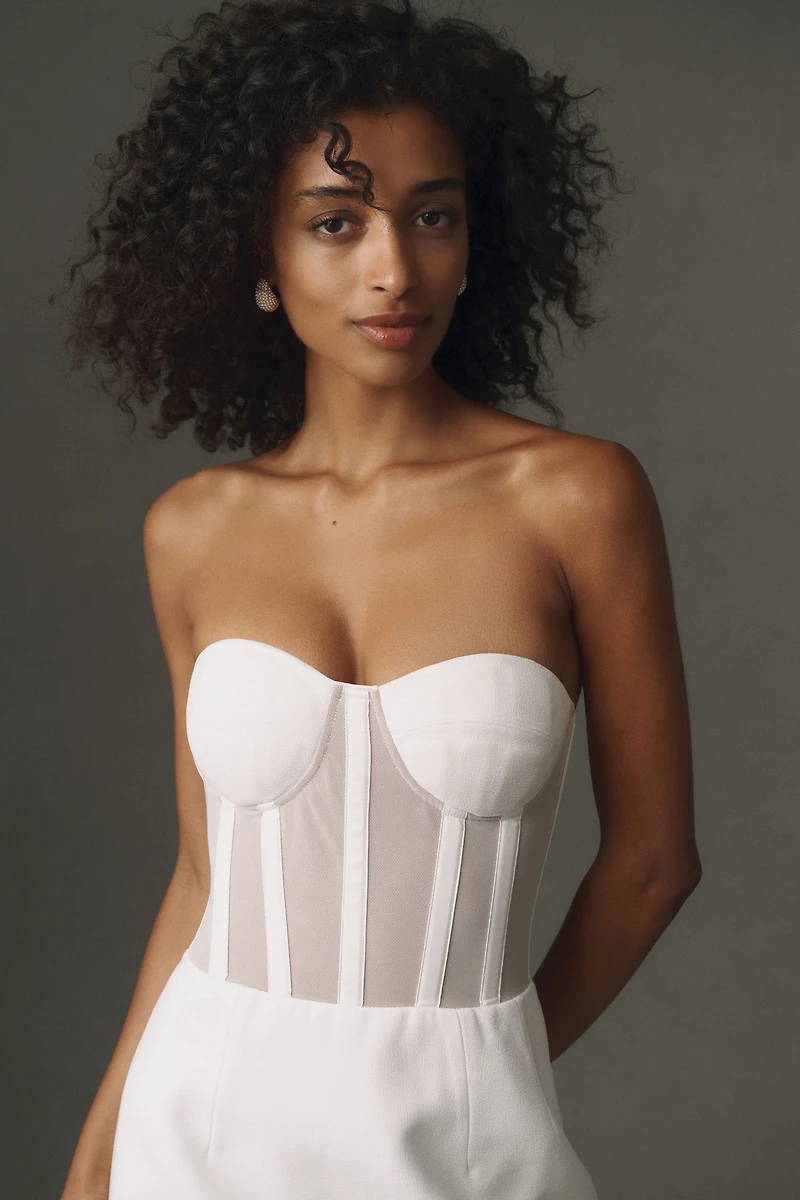 Helsi Cristina Crepe Bustier Mini Dress