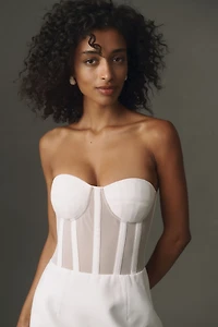 Helsi Cristina Crepe Bustier Mini Dress