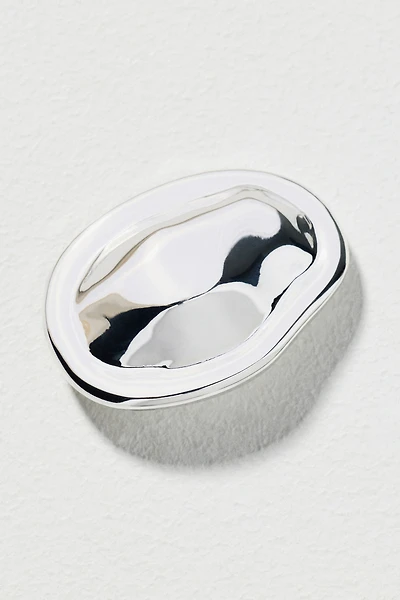Ettika Oval Luxe Silver Hair Barrette