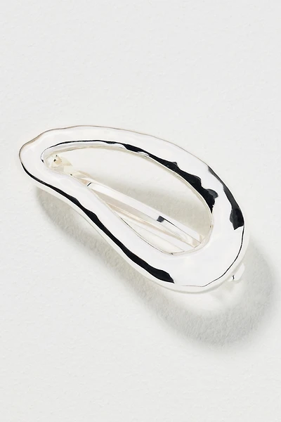Ettika Liquid Wave Silver Hair Barrette