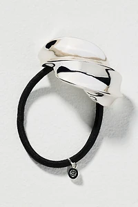 Ettika Silver Twist Hair Tie