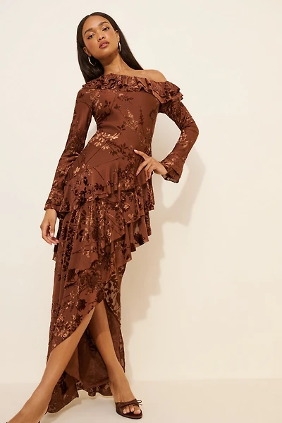 Mare Ruffle High-Low Dress