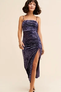 Saylor Gardenia Velvet Dress