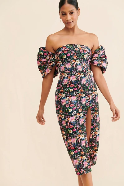 Elliatt Mavis Linen Midi Dress