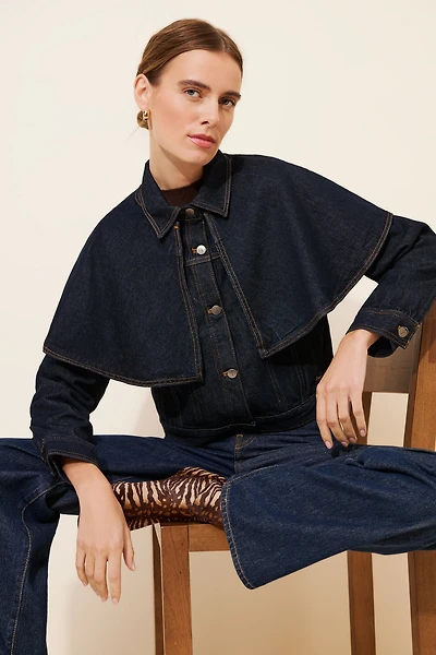 Pilcro Cape Denim Jacket