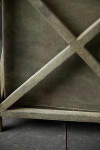 Wrought Iron Cross Bar Planter