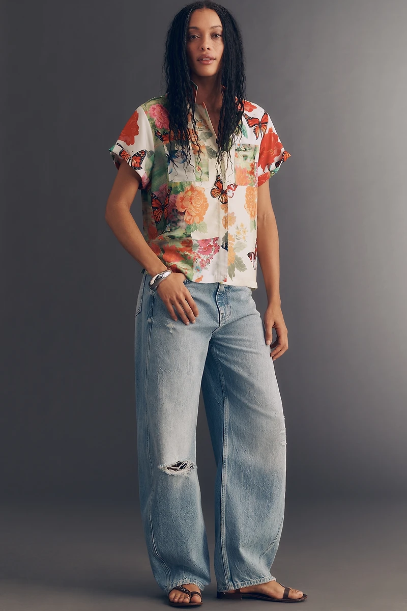 The Brenna Short-Sleeve Buttondown Shirt