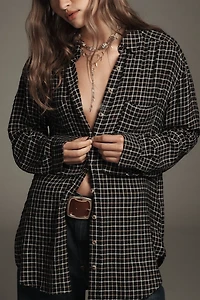 The Hadley Relaxed Plaid Buttondown Shirt by Pilcro​