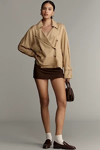 Maeve Silky Trench Blouse
