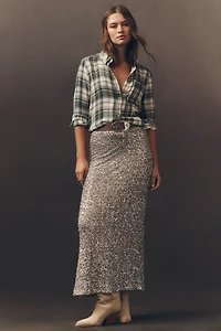 The Tabby Patterned Buttondown Shirt by Pilcro