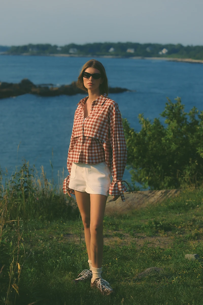Maeve Long-Sleeve Swing Top