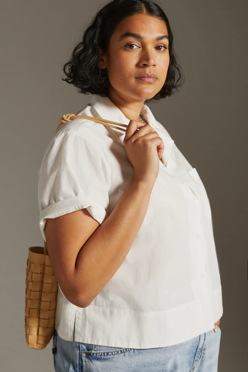 Maeve Poplin Cropped Blouse