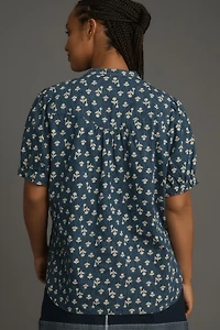 The Aly Puff-Sleeve Blouse by Pilcro