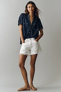 The Aly Puff-Sleeve Blouse by Pilcro
