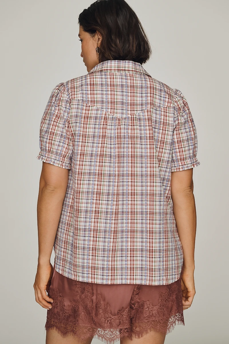 Pilcro Aly Puff-Sleeve Blouse