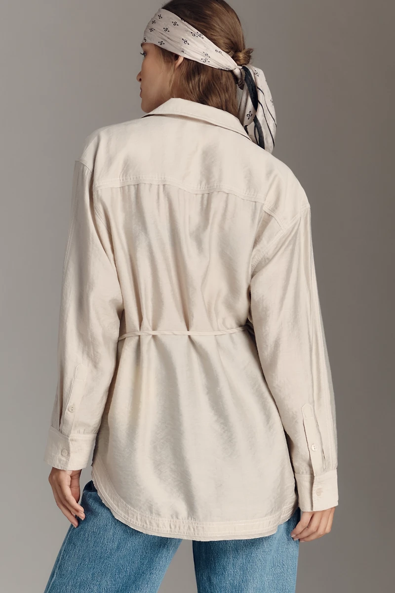 Pilcro Wrapped V-Neck Blouse
