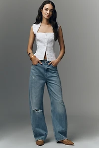 Pilcro Sleeveless Structured Blouse