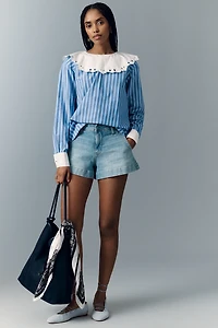 Maeve Eyelet Collared Blouse