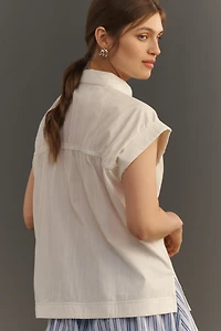 Pilcro Short-Sleeve Buttondown Shirt