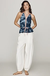 Pilcro Waisted Halter Top