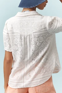 The Aly Puff-Sleeve Blouse by Pilcro